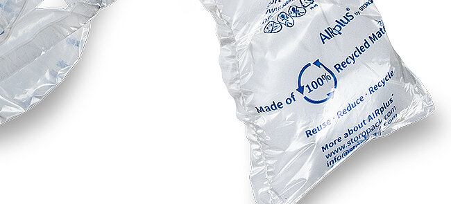 
			Ein Strang Luftpolsterfolie