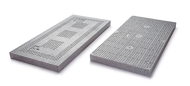 Two METICSplus insulation boards, designed for thermal insulation in buildings