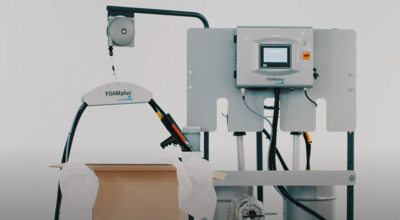 
				Foam packaging machine